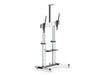 PureMounts Trolley TV PDS-0011C Noir/Argenté