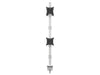 Multibrackets Tischhalterung Officeline Quad B2B bis 8 kg – Weiss