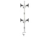 Multibrackets Tischhalterung Officeline Quad B2B bis 8 kg – Weiss