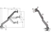 Multibrackets Supports de table Single bras de moniteur