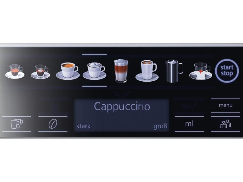 Siemens Kaffeevollautomat EQ.6 plus s300 Grau, Schwarz