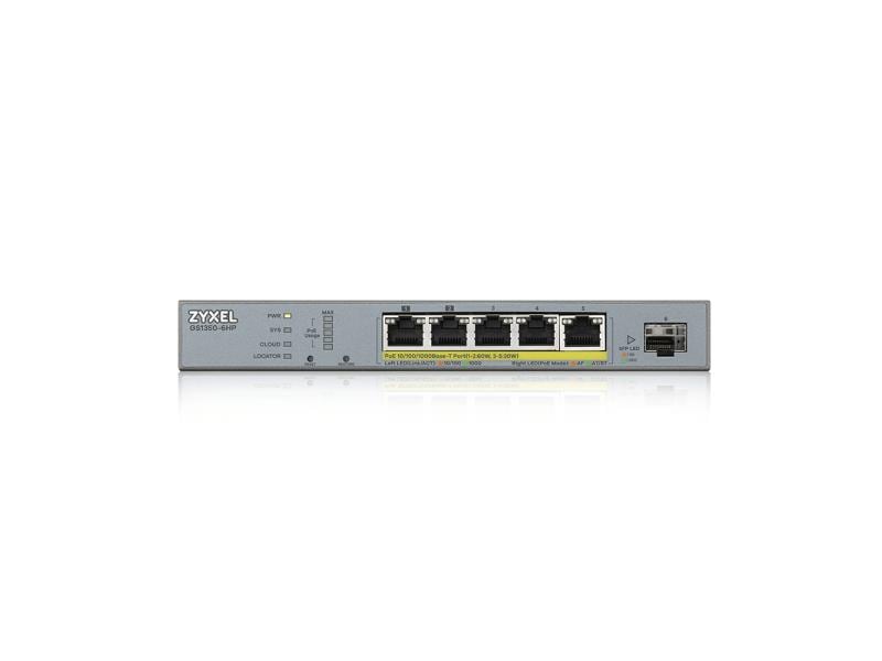 Zyxel PoE+ Switch GS1350-6HP 5 Port