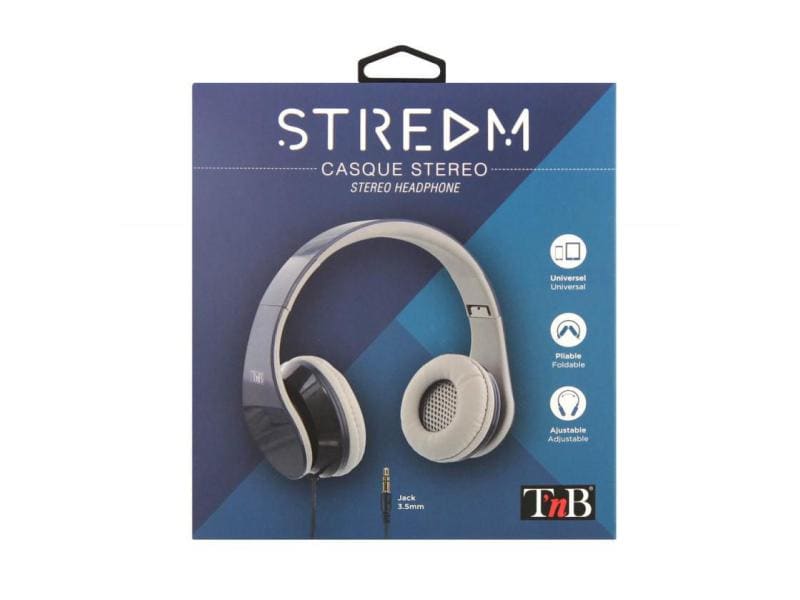 T'nB Casques extra-auriculaires Stream Bleu foncé