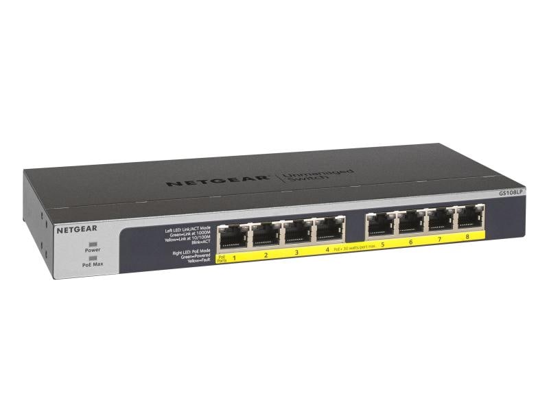 Netgear PoE+ Switch GS108LP 8 Port