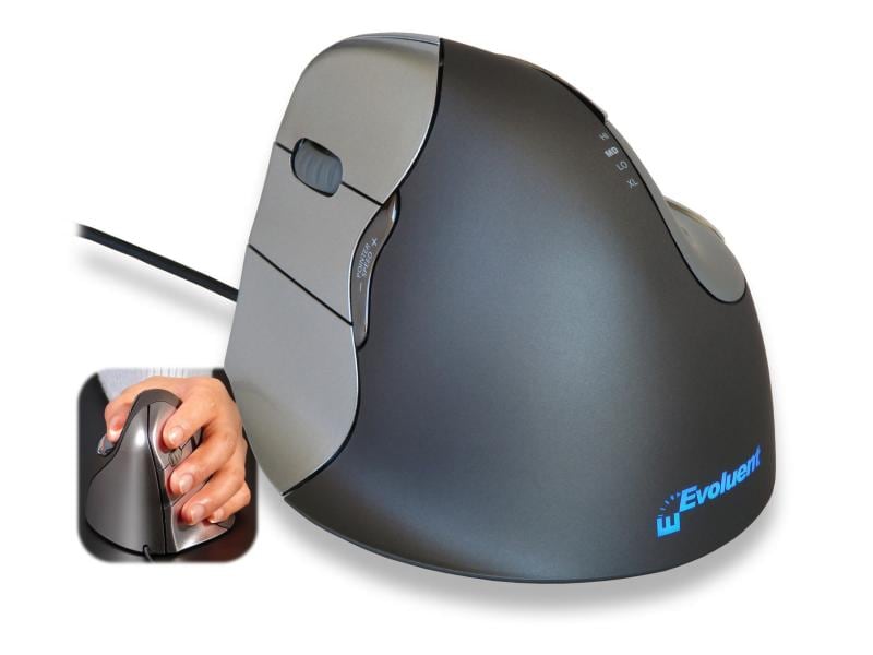 Evoluent Ergonomische Maus Vertical 4 Links