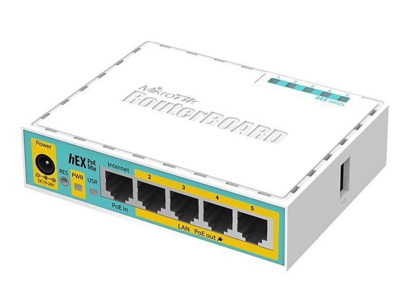 MikroTik VPN-Router hEX PoE lite RB750UPR2