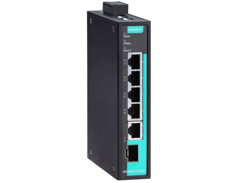 Moxa Rail Switch EDS-G205-1GTXSFP 6 Port