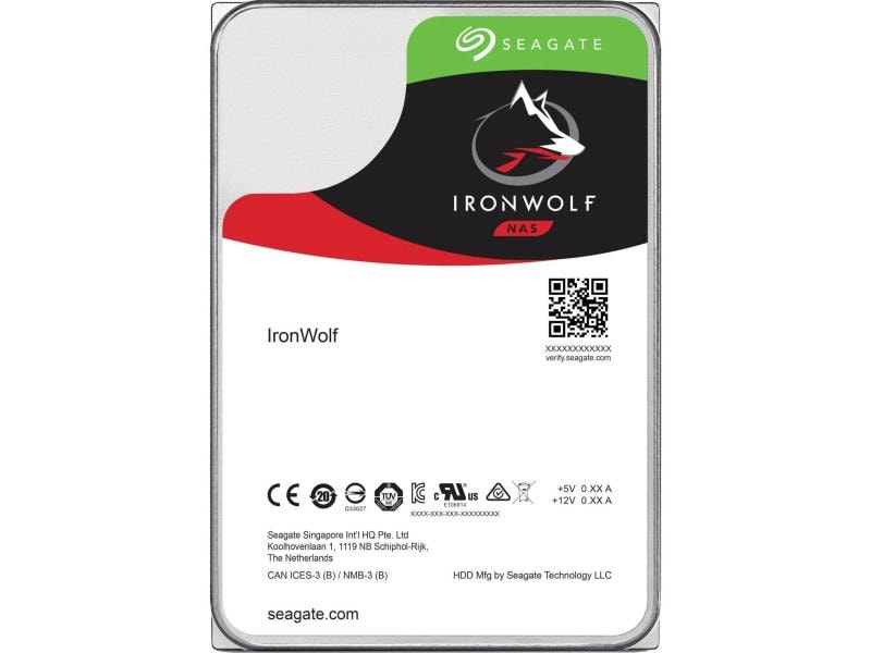Seagate IronWolf - 8TB - 3.5", SATA, 7.2k, 256MB