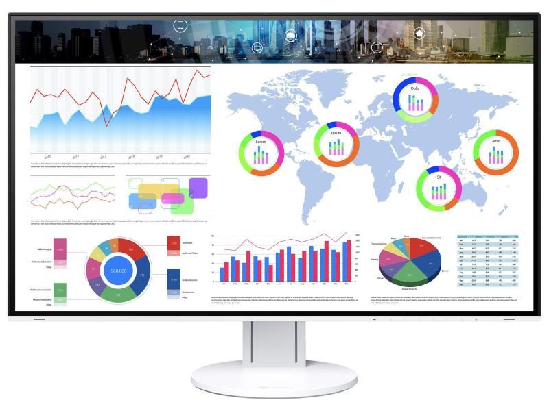 EIZO Monitor EV3285W-Swiss Edition Weiss