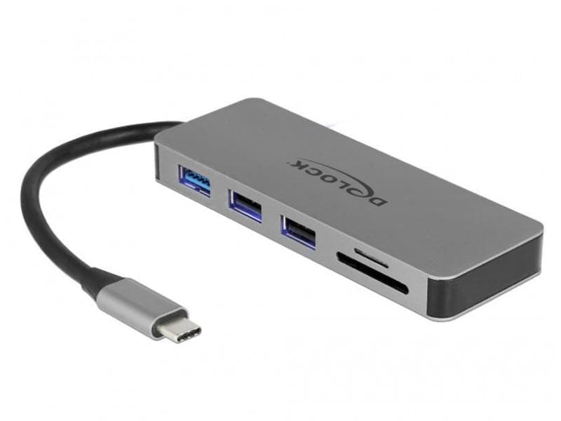 Delock Station d'accueil USB 3.1 Type-C – HDMI/USB-A/USB-C/SD/PD 2.0