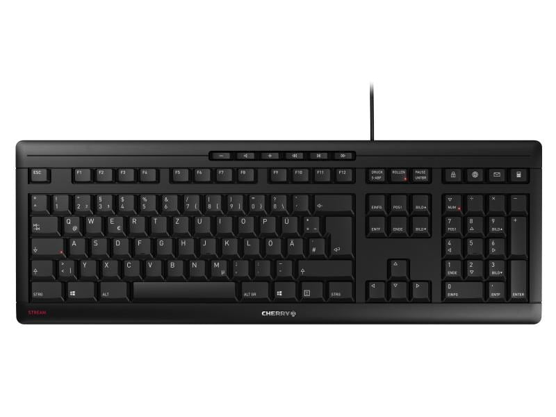 Cherry Tastatur Stream DE-Layout Schwarz