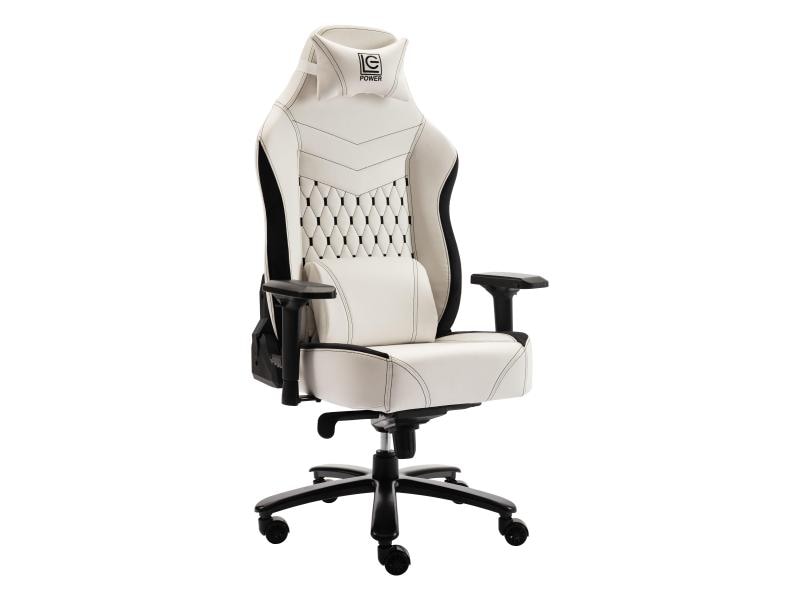 LC-Power Chaise de gaming LC-GC-800BW Blanc/Noir