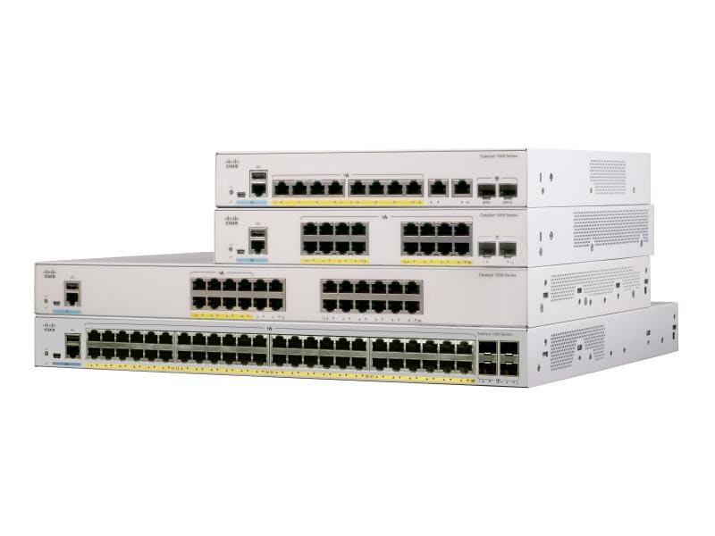 Cisco PoE+ Switch C1000-16P-2G-L 16 Port