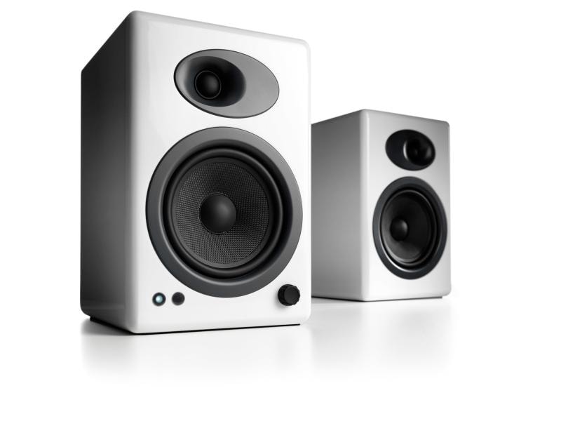 audioengine Paire d’enceintes d’étagère A5+ Blanc