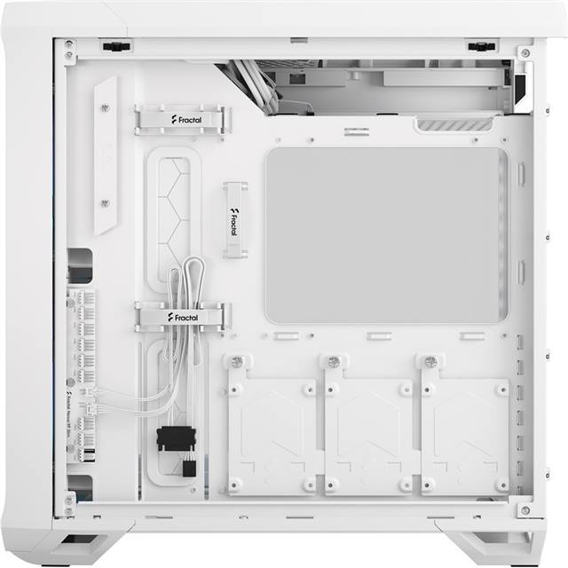 Fractal Design Boîtier d’ordinateur Torrent Compact RGB TG Light Tint Blanc