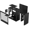 Fractal Design Boîtier d’ordinateur Focus 2 TG Clear Tint Noir