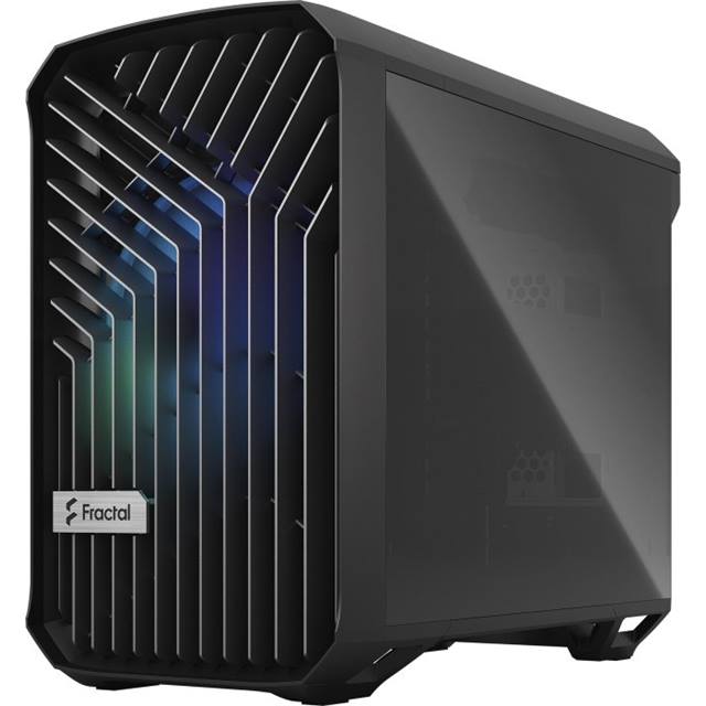 Fractal Design Boîtier d’ordinateur Torrent Nano RGB TG Light Tint Noir