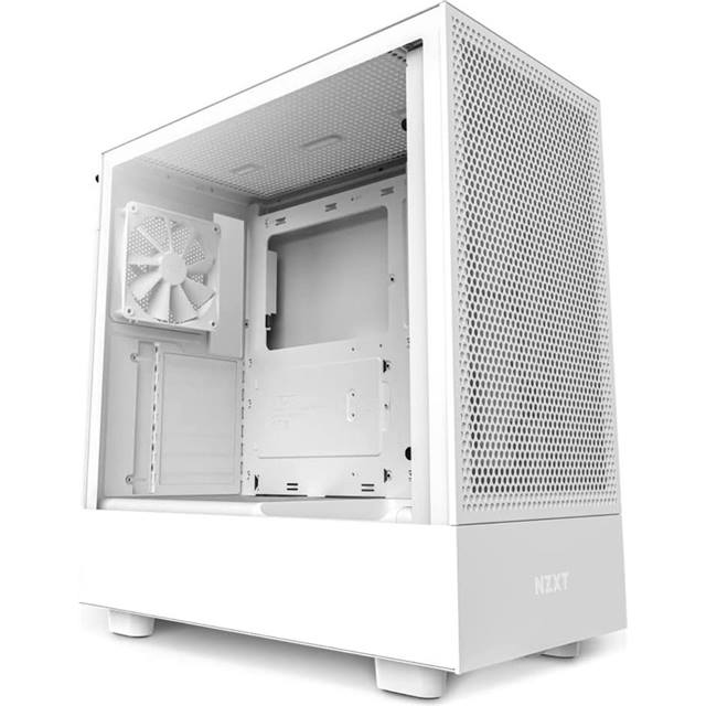 NZXT Boîtier d’ordinateur H5 Flow Blanc mat