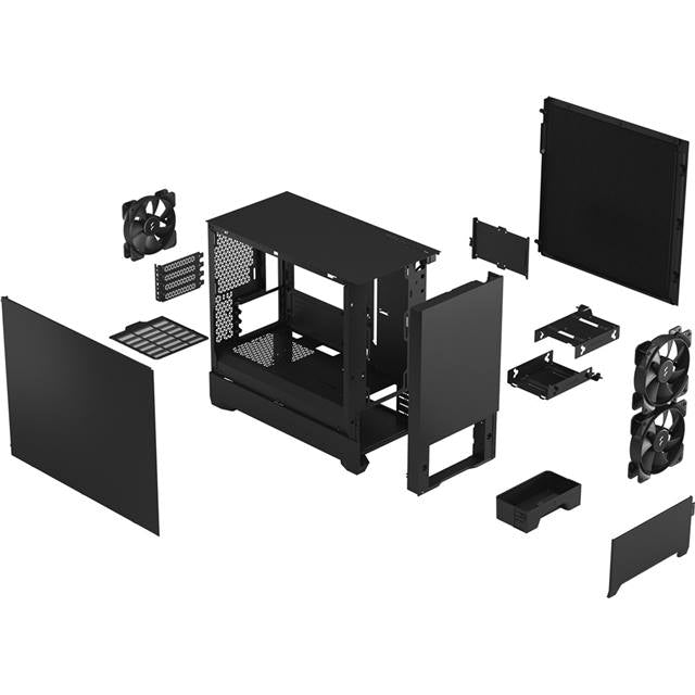 Fractal Design Boîtier d’ordinateur Pop Mini Silent Solid Noir