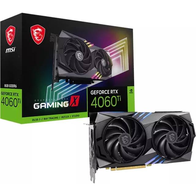 MSI Carte graphique GeForce RTX 4060 Ti Gaming X 8 GB