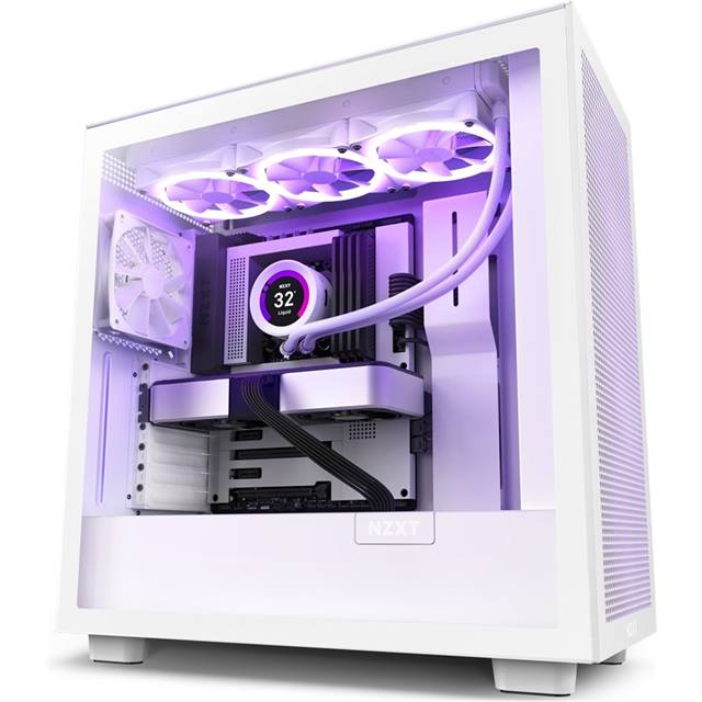 NZXT H7 Flow TG - weiss