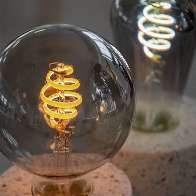 Hombli Smart Bulb Smokey, Filament, 5.5W, E27, G95, klar