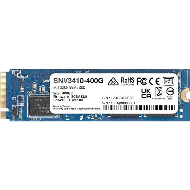 Synology SSD SNV3410 M.2 2280 NVMe 400 GB