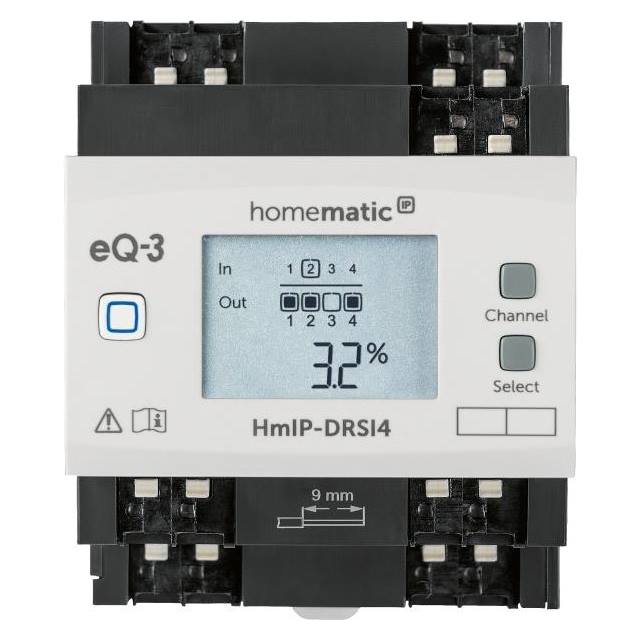 HomeMatic IP Funk-Schaltaktor für Hutschienenmontage 4-fach