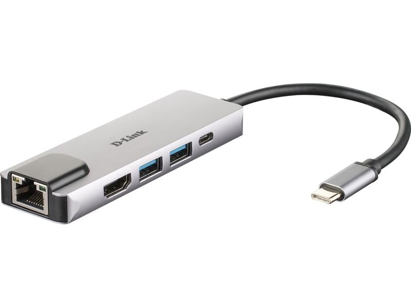 D-Link Dockingstation DUB-M520 HDMI/RJ45/USB3.0/USB‑C Ladeanschluss