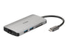 D-Link Dockingstation DUB-M810 USB/HDMI/RJ45/Kartenleser/USB‑C Lade