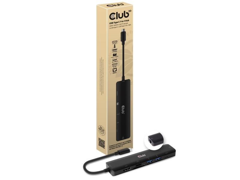 Club 3D Dockingstation CSV-1592 USB Type C 3.2 Gen1 7in1 Hub