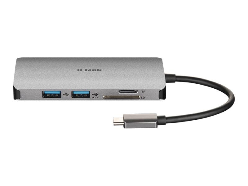 D-Link Station d'accueil DUB-M610 USB3.0/HDMI/Lecteur de carte/chargeur USB-C