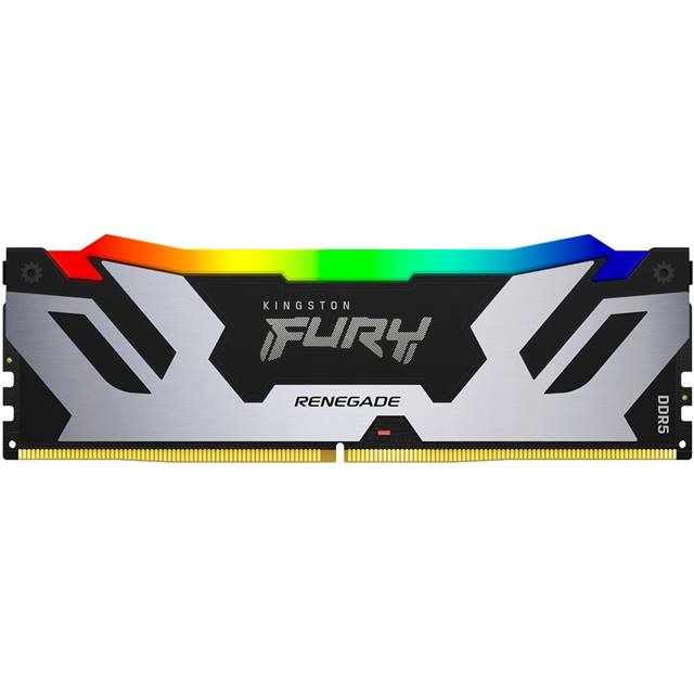 Kingston Fury Renegade RGB, DDR5, 32GB (2 x 16GB), 6800MHz - silber