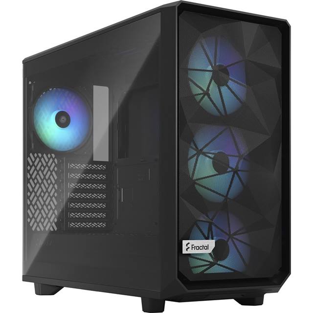 Fractal Design Boîtier d’ordinateur Meshify 2 Lite RGB TG Light Tint Noir