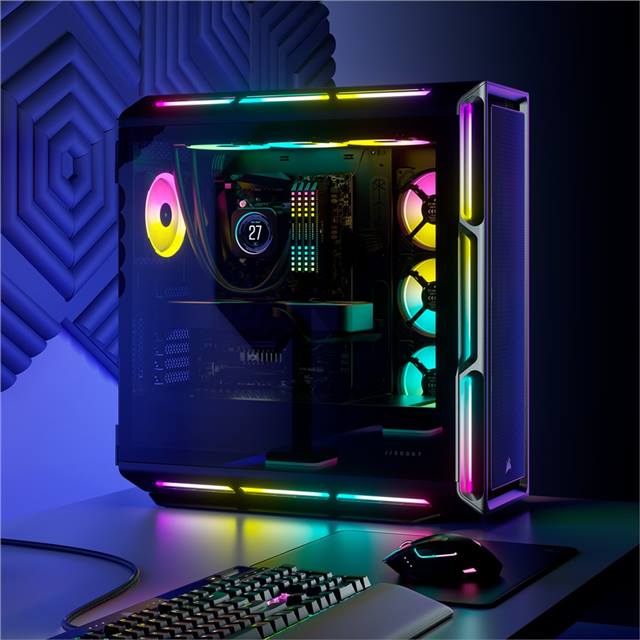 Corsair Boîtier d’ordinateur iCUE 5000T RGB Noir