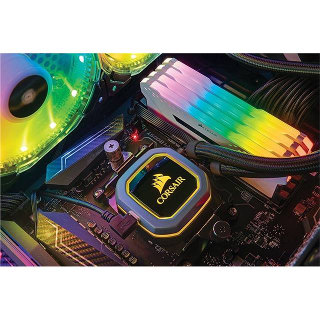 Corsair Vengeance RGB Pro, DDR4, 32 Go (2 x 16 Go), 3200 MHz - blanc