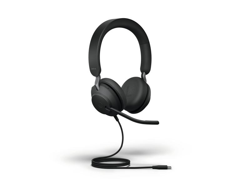 Jabra Casque Evolve2 40 SE Duo MS Noir, USB-C