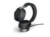 Jabra Écouteurs Evolve2 85 Duo MS Noir, USB-C, avec station de chargement