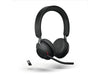 Jabra Écouteurs Evolve2 65 Duo MS Noir, USB-A, avec station de chargement