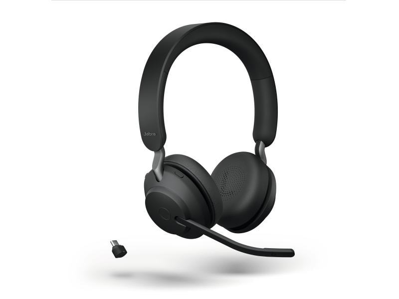 Jabra Écouteurs Evolve2 65 Duo UC Noir, USB-C, avec station de chargement