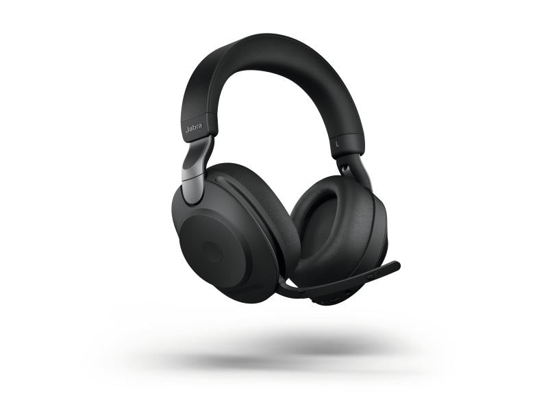 Jabra Headset Evolve2 85 Duo UC Schwarz, USB-A, inkl. Ladestation