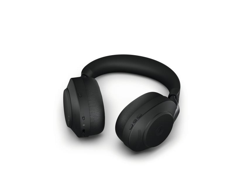 Jabra Écouteurs Evolve2 85 Duo MS Noir, USB-A, avec station de chargement