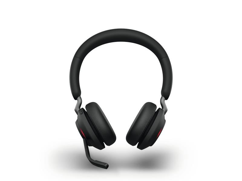 Jabra Headset Evolve2 65 Duo MS Schwarz, USB-A, inkl. Ladestation