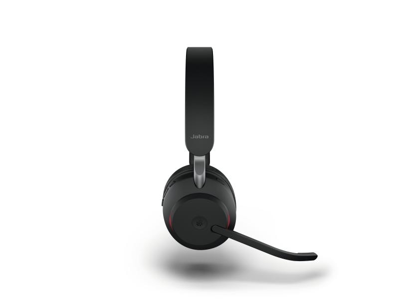 Jabra Headset Evolve2 65 Duo MS Schwarz, USB-A, inkl. Ladestation