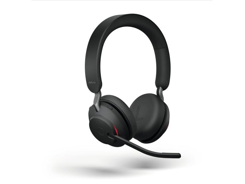 Jabra Headset Evolve2 65 Duo UC Schwarz, USB-A, inkl. Ladestation