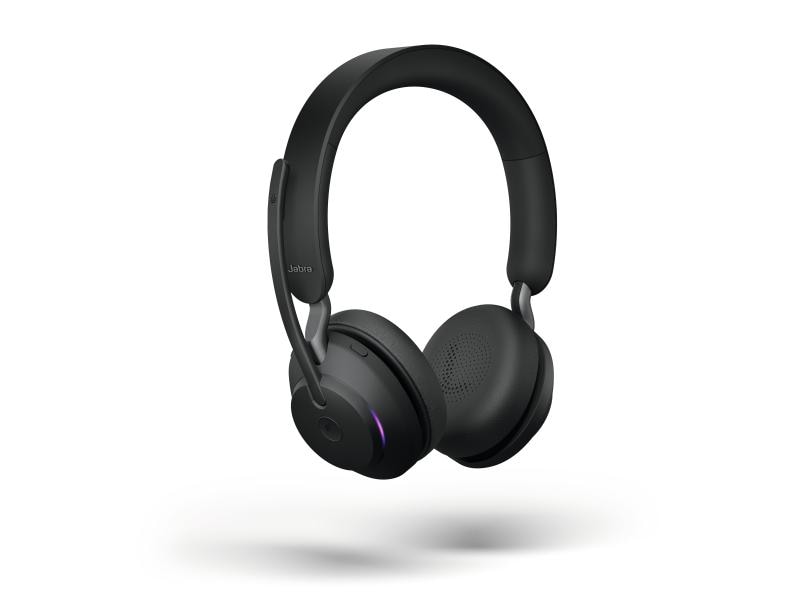 Jabra Écouteurs Evolve2 65 Duo MS Noir, USB-A, avec station de chargement