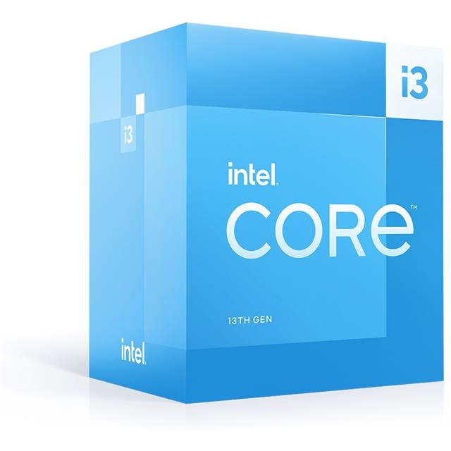 Intel Core i3-13100 (4C, 3,40 GHz, 12 Mo, boîte)