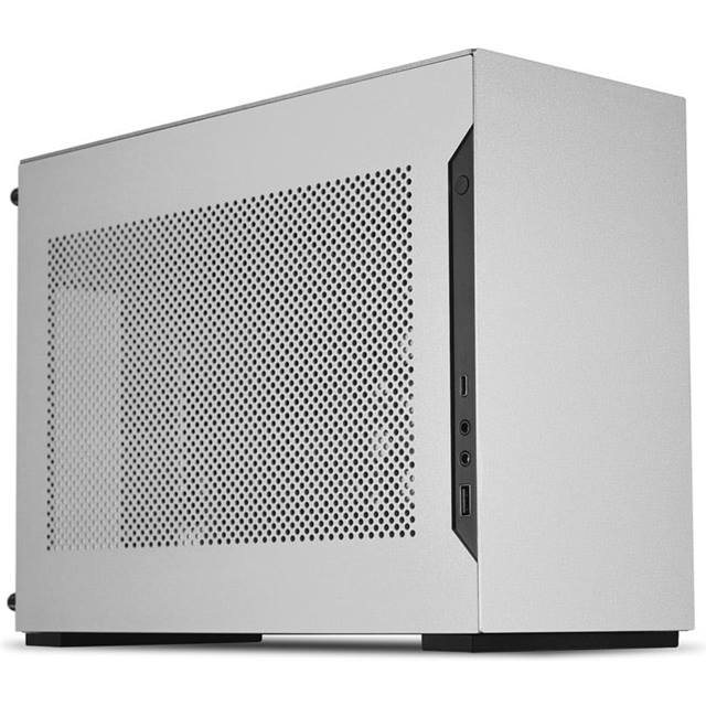 Lian Li A4-H2O A4 Mini-ITX Gehäuse inkl. PCIE4.0 Riserkabel - silber