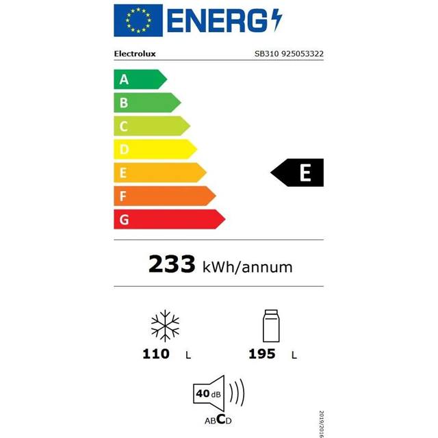 Electrolux Réfrigérateur congélateur SB310 Droite/Changeable