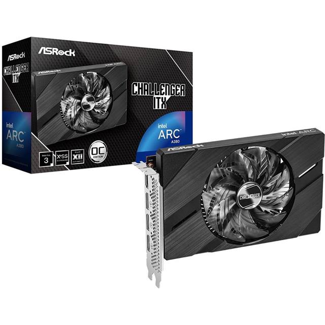 ASRock Carte graphique Arc A380 Challenger ITX OC 6 GB